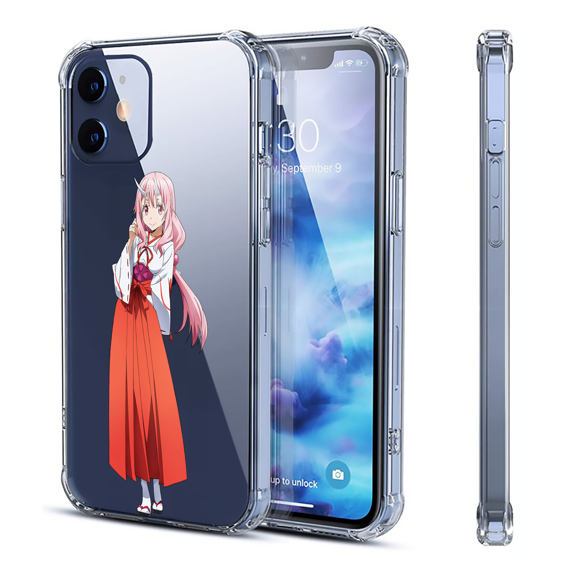 （画像用） 転スラ Regarding Reincarnated to Slime 【iPhone 12シリーズ対応】透明スマホケース（クリアソフトケース）